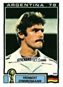 Sticker Herbert Zimmermann - FIFA World Cup Argentina 1978 n. 141 - Panini