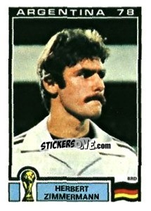 Sticker Herbert Zimmermann - FIFA World Cup Argentina 1978 - Panini