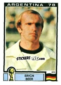 Sticker Erich Beer - FIFA World Cup Argentina 1978 - Panini