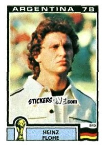 Sticker Heinz Flohe - FIFA World Cup Argentina 1978 n. 144 - Panini