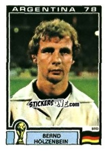 Sticker Bernd Holzenbein - FIFA World Cup Argentina 1978 - Panini