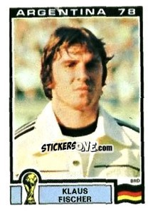 Cromo Klaus Fischer - FIFA World Cup Argentina 1978 - Panini