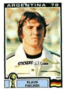 Sticker Klaus Fischer - FIFA World Cup Argentina 1978 n. 148 - Panini