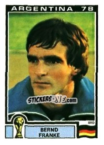 Cromo Bernd Franke - FIFA World Cup Argentina 1978 - Panini