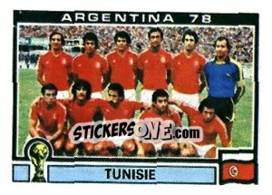 Cromo Tunis Team - FIFA World Cup Argentina 1978 - Panini