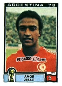 Sticker Amor Jebali - FIFA World Cup Argentina 1978 n. 157 - Panini