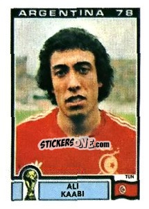 Cromo Ali Kaabi - FIFA World Cup Argentina 1978 - Panini