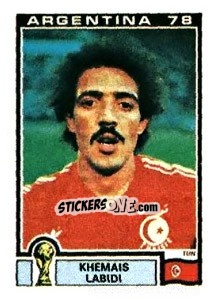 Sticker Khemais Labidi - FIFA World Cup Argentina 1978 n. 160 - Panini