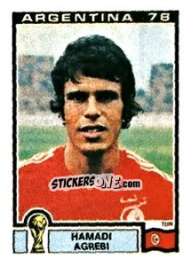 Sticker Hamadi Agrebi - FIFA World Cup Argentina 1978 n. 161 - Panini