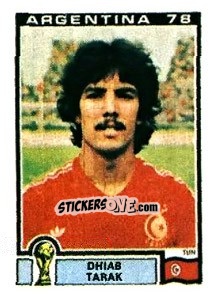 Sticker Dhiab Tarak - FIFA World Cup Argentina 1978 n. 162 - Panini