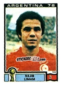 Sticker Nejib Limam - FIFA World Cup Argentina 1978 - Panini