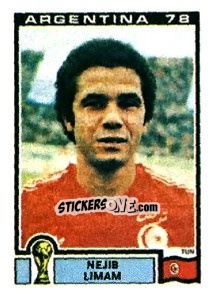 Sticker Nejib Limam - FIFA World Cup Argentina 1978 n. 165 - Panini