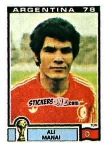 Sticker Ali Manai - FIFA World Cup Argentina 1978 - Panini