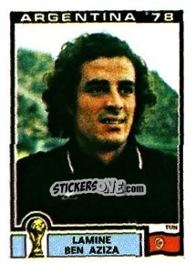 Sticker Lamine Ben Aziza - FIFA World Cup Argentina 1978 - Panini