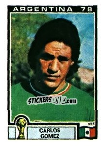 Sticker Carlos Gomez - FIFA World Cup Argentina 1978 - Panini