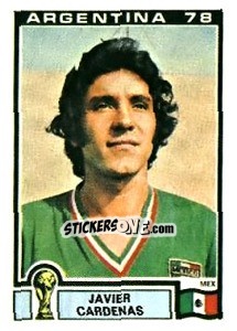 Sticker Javier Cardenaz - FIFA World Cup Argentina 1978 - Panini