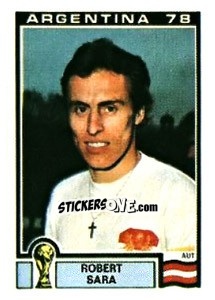 Sticker Robert Sara - FIFA World Cup Argentina 1978 n. 190 - Panini