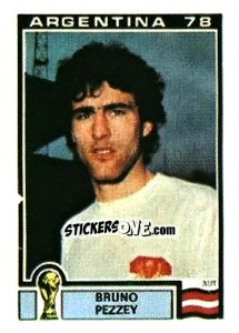 Sticker Bruno Pezzey - FIFA World Cup Argentina 1978 n. 191 - Panini