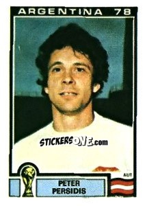 Sticker Peter Persidis - FIFA World Cup Argentina 1978 - Panini