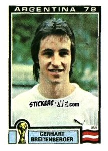 Sticker Gerhart Breitenberger - FIFA World Cup Argentina 1978 - Panini