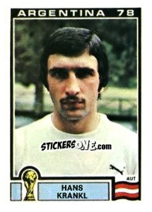 Sticker Hans Krankl - FIFA World Cup Argentina 1978 n. 201 - Panini