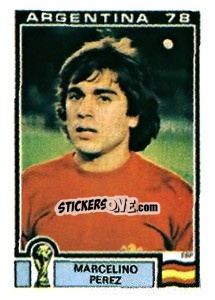 Cromo Marcelino Perez - FIFA World Cup Argentina 1978 - Panini