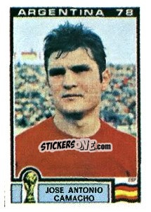 Sticker Jose Antonio Camacho - FIFA World Cup Argentina 1978 - Panini