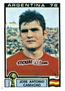 Sticker Jose Antonio Camacho - FIFA World Cup Argentina 1978 n. 212 - Panini