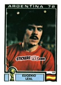 Sticker Eugenio Leal - FIFA World Cup Argentina 1978 n. 214 - Panini