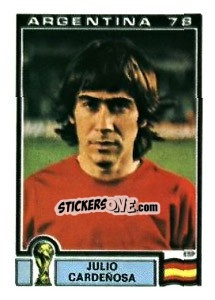 Sticker Julio Cardenosa - FIFA World Cup Argentina 1978 - Panini