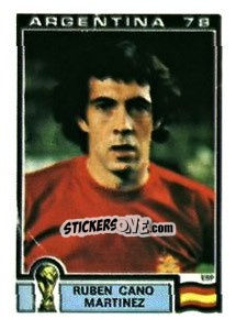 Sticker Ruben Cano Martinez - FIFA World Cup Argentina 1978 - Panini