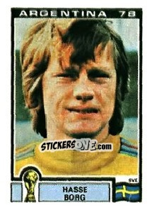 Sticker Hasse Borg - FIFA World Cup Argentina 1978 - Panini