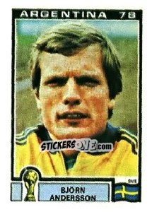Sticker Bjorn Andersson - FIFA World Cup Argentina 1978 n. 227 - Panini