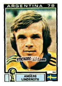 Sticker Anders Linderoth - FIFA World Cup Argentina 1978 - Panini