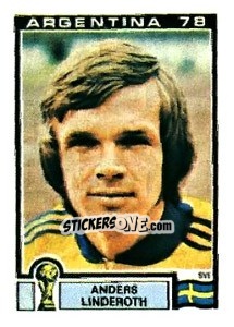 Figurina Anders Linderoth - FIFA World Cup Argentina 1978 - Panini