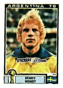 Sticker Benny Wendt - FIFA World Cup Argentina 1978 n. 237 - Panini
