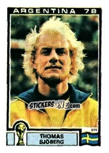 Sticker Thomas Sjoberg - FIFA World Cup Argentina 1978 n. 238 - Panini
