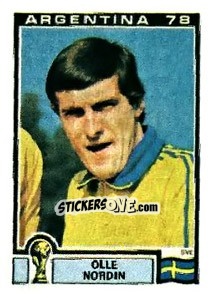 Cromo Olle Nordin - FIFA World Cup Argentina 1978 - Panini