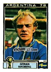 Sticker Goran Hagberg - FIFA World Cup Argentina 1978 n. 240 - Panini