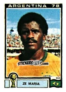 Sticker Ze Maria - FIFA World Cup Argentina 1978 n. 244 - Panini