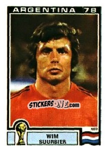 Figurina Wim Suurbier - FIFA World Cup Argentina 1978 - Panini