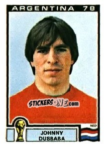 Sticker Johnny Dusbaba - FIFA World Cup Argentina 1978 - Panini