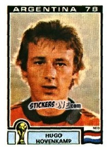 Figurina Hugo Hovenkamp - FIFA World Cup Argentina 1978 - Panini