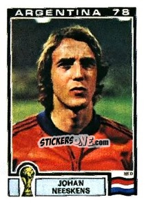 Sticker Johan Neeskens - FIFA World Cup Argentina 1978 n. 268 - Panini