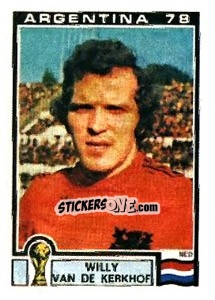 Sticker Willy van der Kerkhoff - FIFA World Cup Argentina 1978 n. 270 - Panini