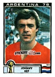 Sticker Johnny Rep - FIFA World Cup Argentina 1978 n. 272 - Panini