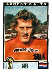 Sticker Kees Kist - FIFA World Cup Argentina 1978 - Panini