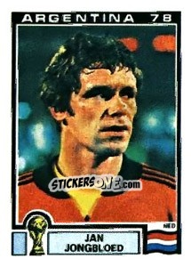Sticker Jan Jongbloed - FIFA World Cup Argentina 1978 - Panini