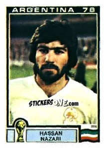 Figurina Hassan Nazari - FIFA World Cup Argentina 1978 - Panini