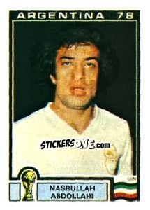 Sticker Nasrullah Abdollahi - FIFA World Cup Argentina 1978 - Panini